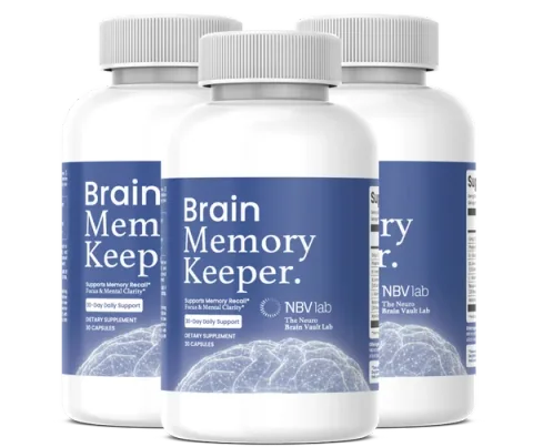 Brain Memory Keeper, 3 bottles